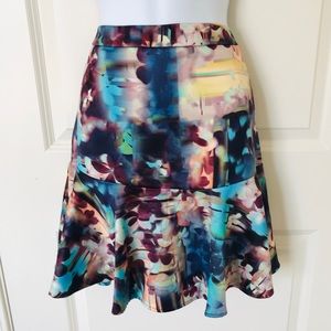 lavand. Floral Sample Skirt Size M
